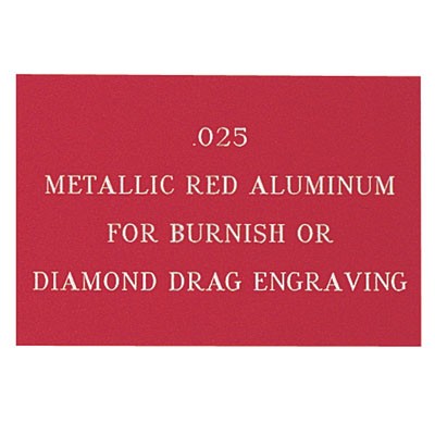 Metallic Red Aluminum Engraving Sheet Stock (12"x24")