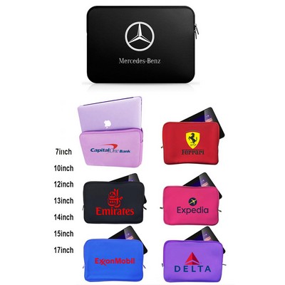 Promotek iBank® Neoprene Sleeve Zippered Case for 15" Laptop Notebook Tablet (Black)