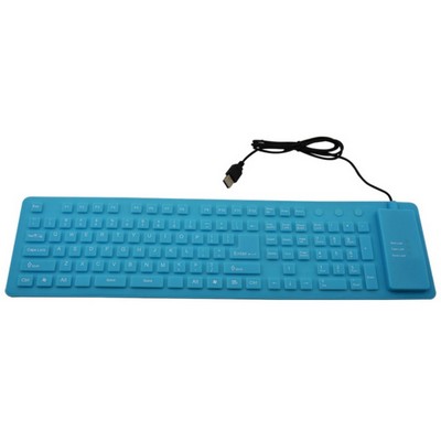 109 Keys Portable USB Silicone Keyboard
