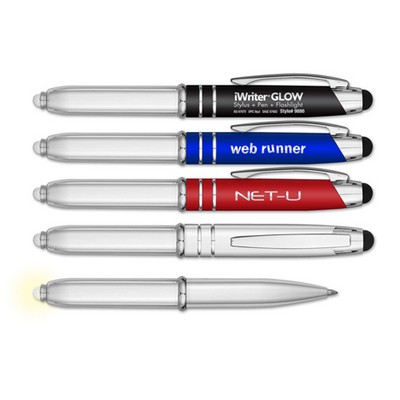 Liqui-Mark® iWriter® GLOW - Metal Stylus Pen w/LED Light