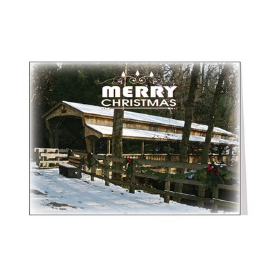 Covered Bridge Greeting Card