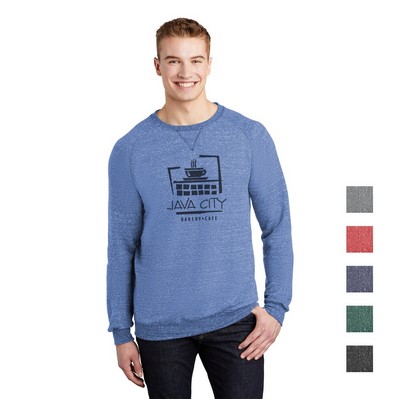 JERZEES Snow Heather French Terry Raglan Crew