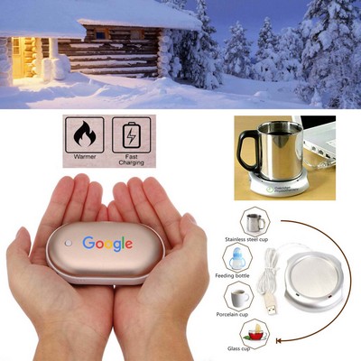 Promotek iBank® Hand Warmer + 5200mAh Power Bank Charger + Cup Warmer (Gold)