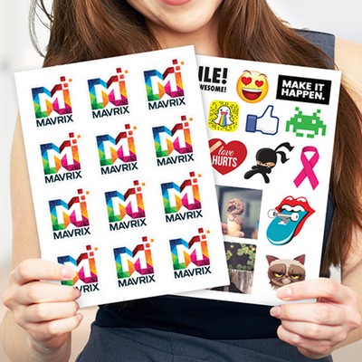 Custom Matte Vinyl Sticker Pages