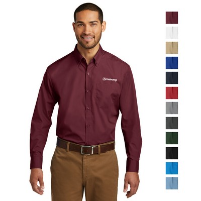Port Authority Long Sleeve Carefree Poplin Shirt