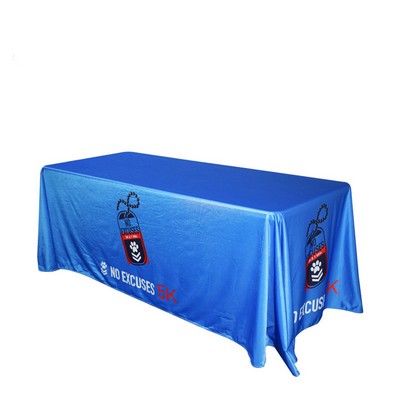 6' Draped Sublimation Polyester Table Throw