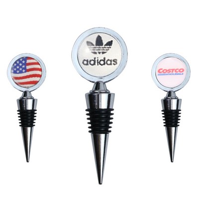 Wide Rim Round Medal Wine Stopper Cork