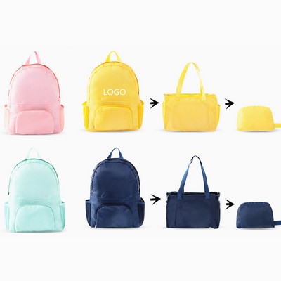 Dual Use Foldable Light Backpack