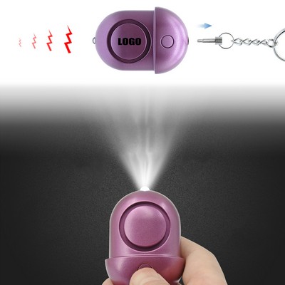 House Shaped Safety Alarm Keychain w/LED Light