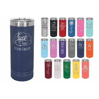 22 Oz. Polar Camel™ Skinny Tumbler w/ Slider Lid