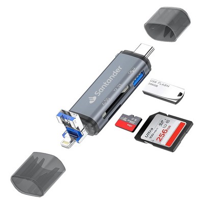 Type C USB 3.0 Hub and Card Reader with OTG Function