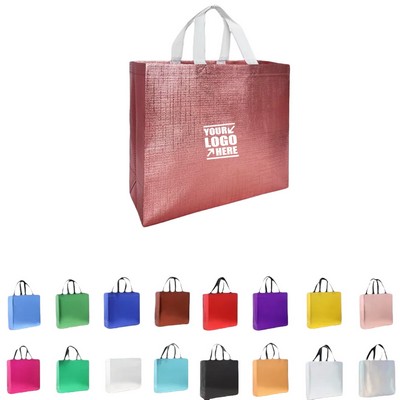 Glossy Laminated Metallic Shiny Non-Woven Tote Bags