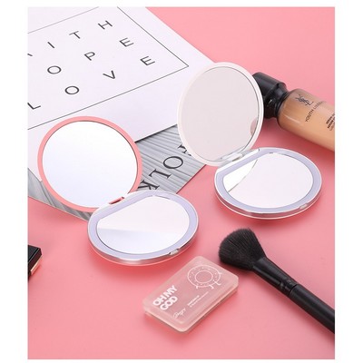 Mini USB Charging LED Folding Make Up Mirror