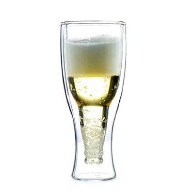 Double Walled Upside Down Beer Glass
