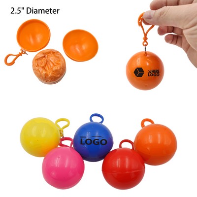Portable Disposable Emergency Raincoats Ball