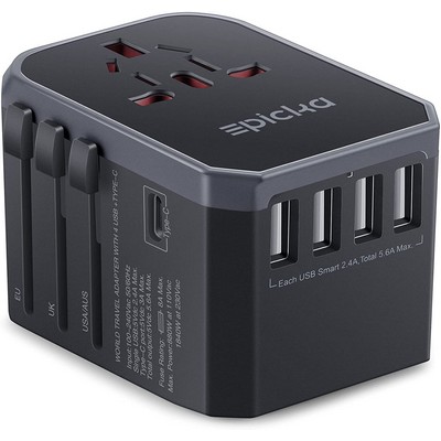 Universal Travel Adapter One International Wall Charger AC Plug Adaptor