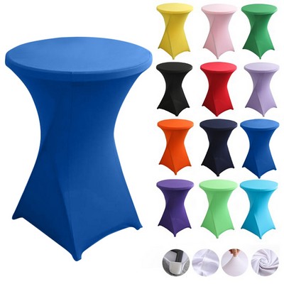 30" Round x 42"H Stretch High Top Table Cover