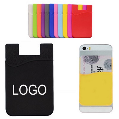 Silicone Mobile Phone Wallet Card Holder