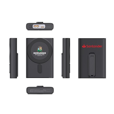 15W Fast Magnetic Wireless Charger Stand with PD22.5W Power Bank