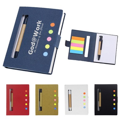 Mini Notepad w/Stickers and Pen