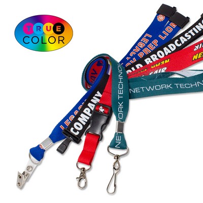 RUSH 5/8" Domestic TrueColor Custom Anti-Microbial Lanyard