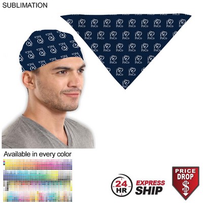 24 Hr Express Ship - Triangle Bandana, 32x22x22, Stitched Edges, Sublimated Edge to Edge