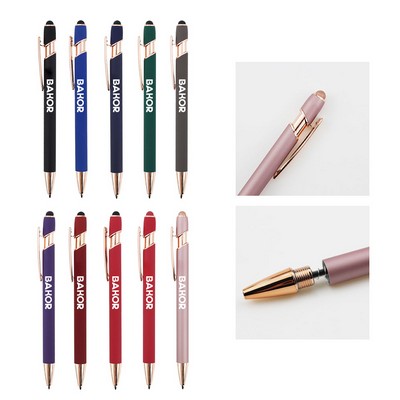 Retractable Ballpoint Pen w/ Stylus