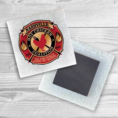 White Marble Magnet
