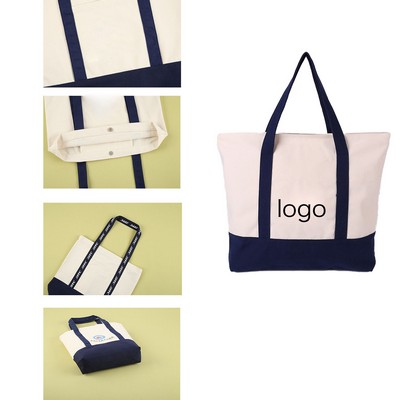 Canvas Stitching Tote Bag