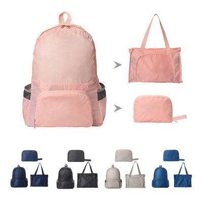 Portable Lightweight Foldable Travel Hiking Backpack/Tote Bag
