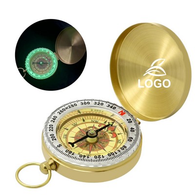 Brass Pocket Compass