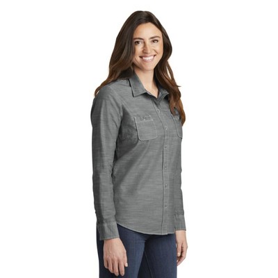 Port Authority® Ladies Slub Chambray Shirt