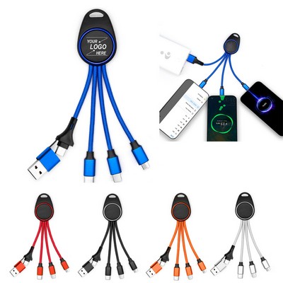 LED Light-Up Keychain Charging Cable