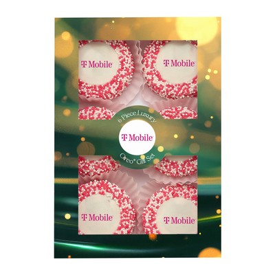 Luxury Chocolate Oreo® Gift Sets - 6 Piece - Printed Oreos® with Corporate Color™ Nonpareils