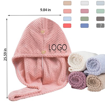 Boluoge Double-Layer Absorbent Dry Hair Cap