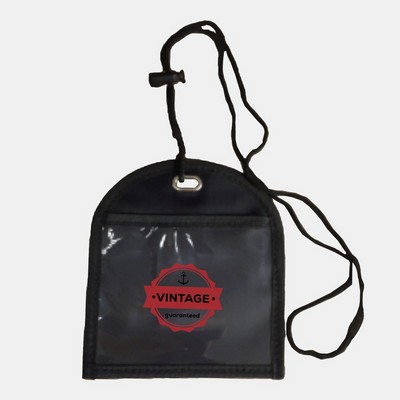 Adjustable Lanyard Neck Wallet - 5.90" x 5.25"