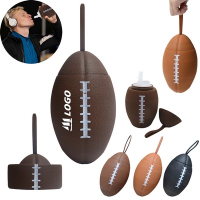 25oz Silicone Football Water Bottles
