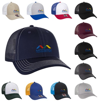 OTTO 6-Panel Low Profile Mesh Back Trucker Hat
