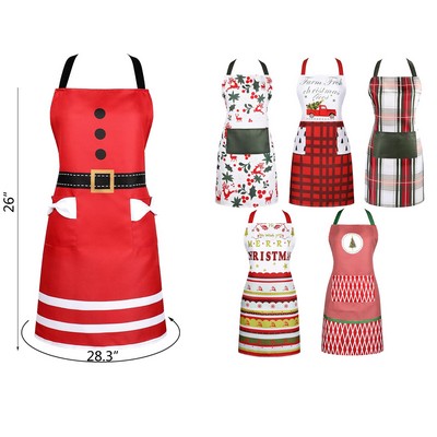 Christmas Apron with Pocket
