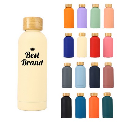 17 OZ Stainless Steel Insulated Mug With Bamboo Lid