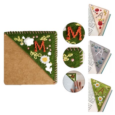 Personalized Embroidered Corner Bookmark