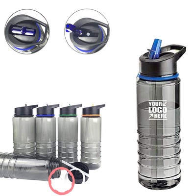 27oz Tritan Plastic Sports Bottle With Flip Up Sipper Lid