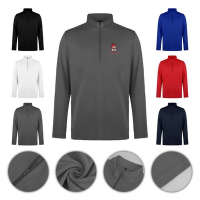 Men's Micro Mesh UV Quarter-Zip Pullover