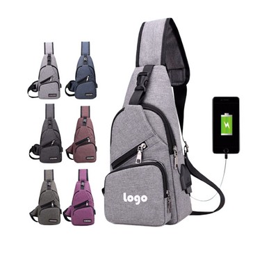 Crossbody Backpack With USB Charging Port