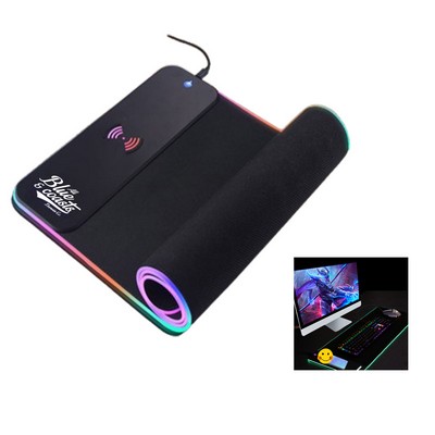 Wireless Charging Gaming Mouse Pad with Lighting