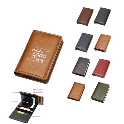 Leather Rfid Card Holder Wallet