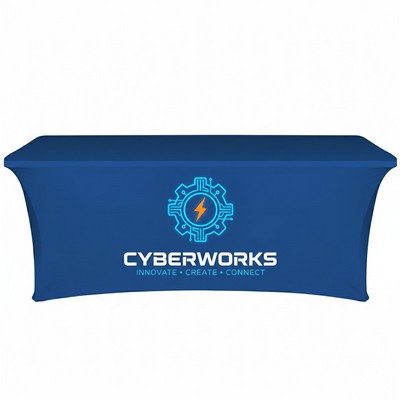 6' Open Back Stretch Table Cover(Full Color Dye Sublimation)