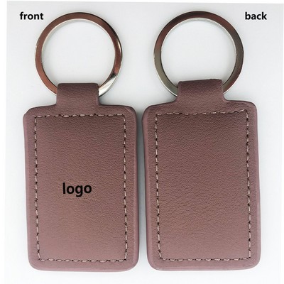Cowhide Leather Keychain