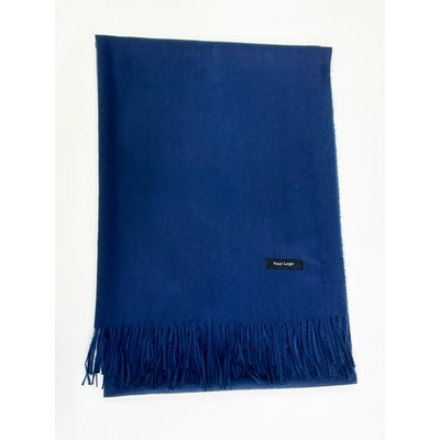 100% Polyester Blue Scarf