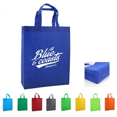 Non-Woven Shopper Tote Bag with Button Closure